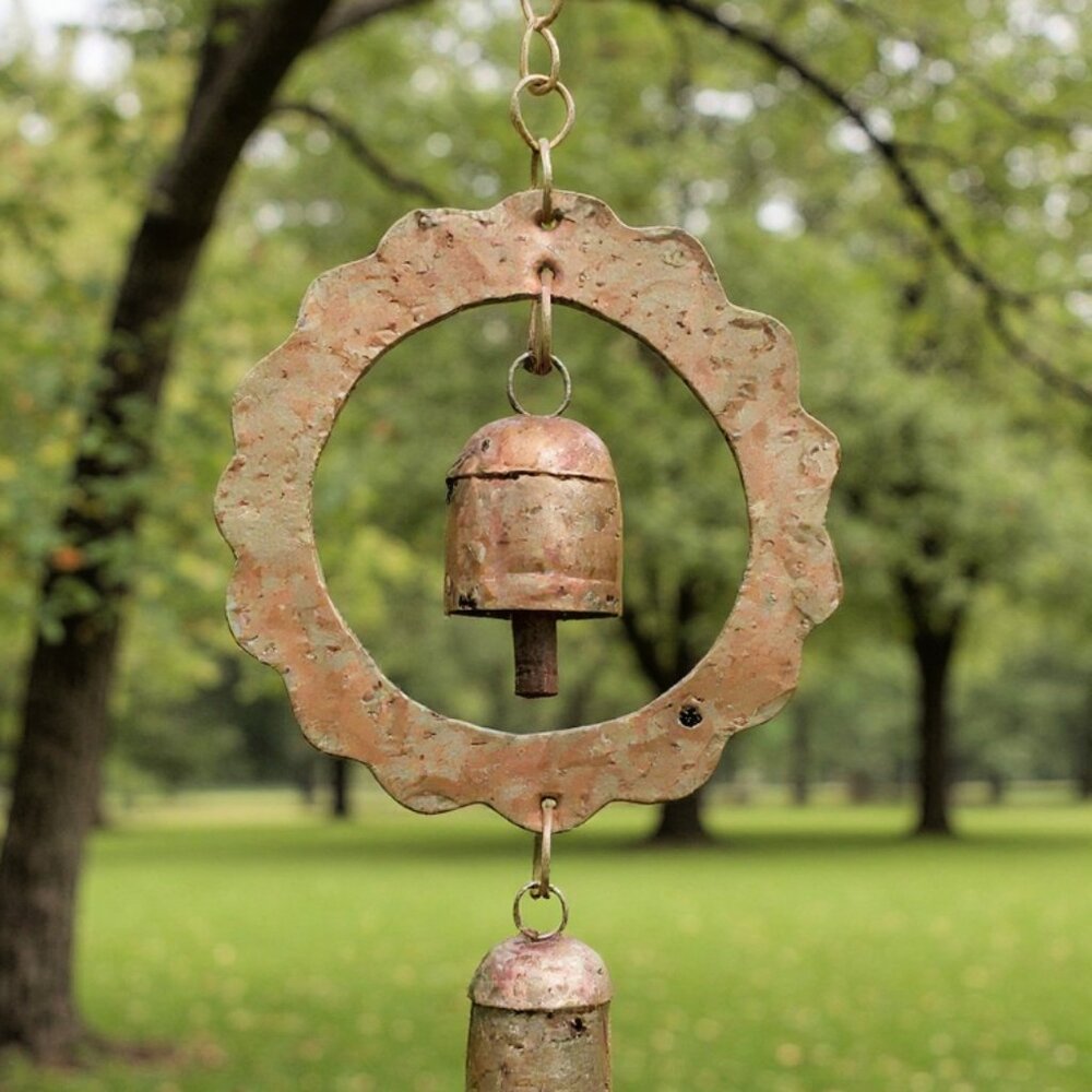Peaceful:  Sun Bell Wind Chime & Garden Decor